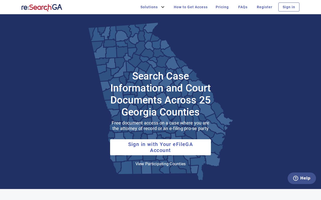 Milton people search through the Georgia court records portal